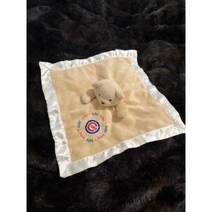 Chicago Cubs Lovey Bear Security Blanket Plush Stuffed MLB Baby Fanatic 13"